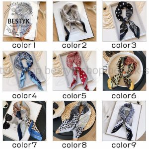 スカーフ レディース バンダナ カバン巻き 巻き物 正方形 ボタニカル ヒョウ柄 ゼブラ柄 シルク調 アクセサリー 贈り物 春夏秋 きれいめ おしゃれ