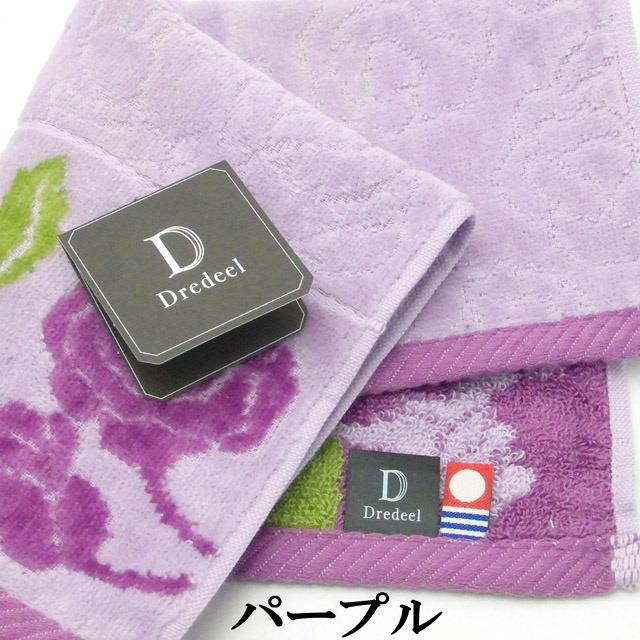 タオル 薔薇柄 ジャガード織 ドレディール ハンカチ バラ柄 ローズ ミニ ハンドタオル 日本製 花柄 レガート 誕生日