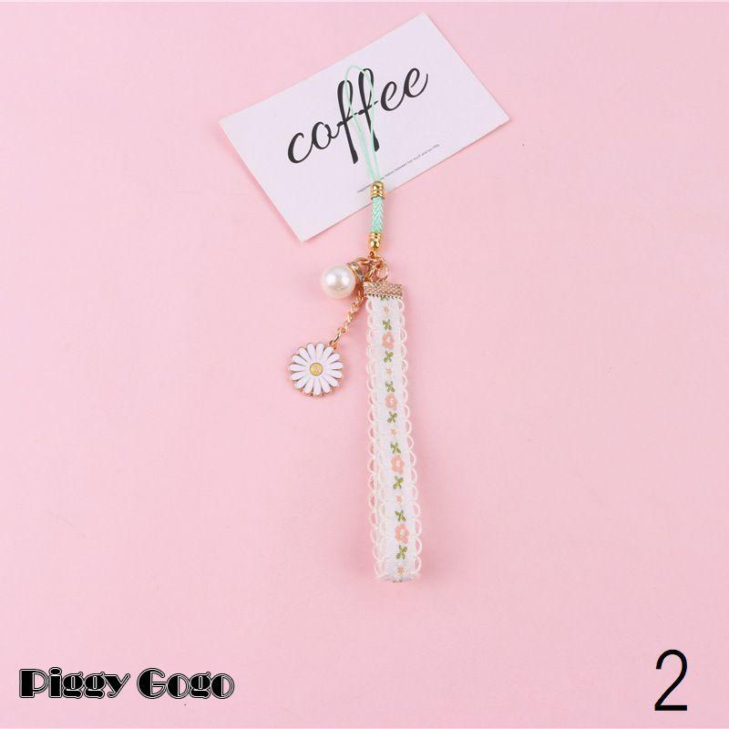 キーホルダー ストラップ レディース フラワー 花 リボン ハート チロリアンテープ かわいい おしゃれ バッグチャーム 根付け - 画像 (3)