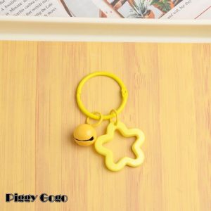 キーリング キーホルダー バッグチャーム 小物 雑貨 メンズ レディース 男女兼用 星 スター 鈴付き 音が鳴る 目印 チャーム お揃い おしゃれ カ