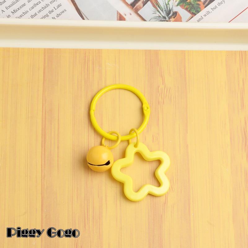 キーリング キーホルダー バッグチャーム 小物 雑貨 メンズ レディース 男女兼用 星 スター 鈴付き 音が鳴る 目印 チャーム お揃い おしゃれ カ