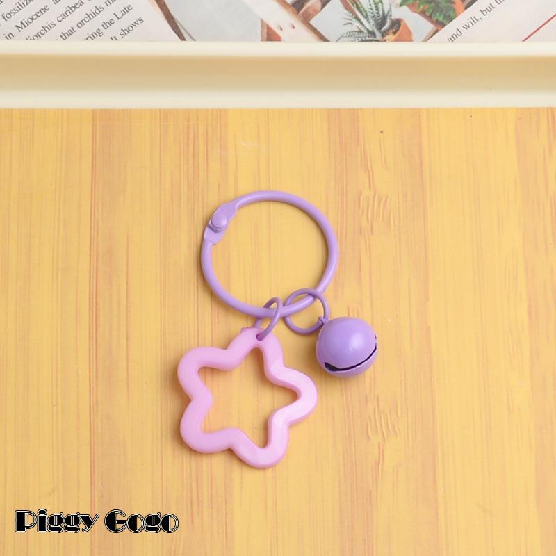 キーリング キーホルダー バッグチャーム 小物 雑貨 メンズ レディース 男女兼用 星 スター 鈴付き 音が鳴る 目印 チャーム お揃い おしゃれ カ - 画像 (3)