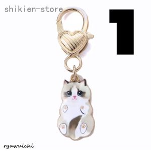 キーホルダー 猫 ねこ ネコ かわいい キーリング ペンダント おしゃれ 猫グッズ 5種 カラビナ