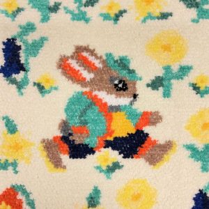 feiler ・ラッピング選択可(追加料金)  宅急便配送フェイラー ハンカチ FEILER レッツプレイタグ アイボリー/赤 25×25cm シュニール織りタオル地