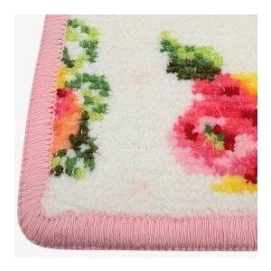 feiler ・クリックポスト配送(送料198円) ラッピング不可 フェイラー ハンカチ FEILER レーシーローズドット 白 ホワイト/ピンク 25×25cm シュニール織り