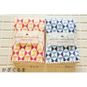 今治タオル ハンカチ 和柄 薄地 ガーゼ&パイル地 コットン100% ハイカラハンカチ kontex コンテックス メール便対応可