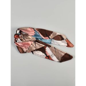 アクセサリー レディース スカーフ 銀杏柄バンダナ 1枚、持ち運びに最適、ルックスをアップさせることができる頭巾、ヘアバンド、ヘッ