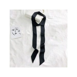 アクセサリー レディース スカーフ 1枚 新しい無地のシルクスカーフヘッドバンド、シンプルで汎用性のあるヘアバンド、プロフェッショ