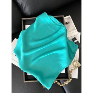 アクセサリー レディース スカーフ 1枚 ハンカチタイプ 無地 ネックスカーフ ショール ラップ バンダナ ヘッドスカ