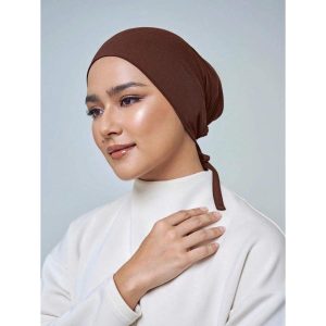 アクセサリー レディース スカーフ 1個 無地シンプルファッショナブルなソフトタイアップフローヘッドスカーフキャップ、女性の化学療