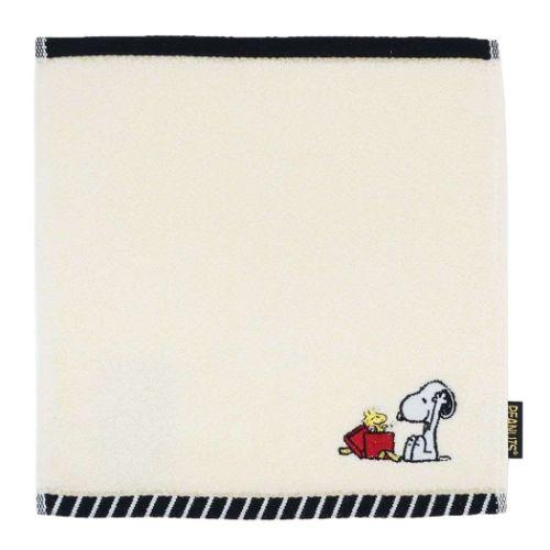 PEANUTS スヌーピー ふわふわイニシャルハンカチタオル ピーナッツ ミニタオル キャラクター