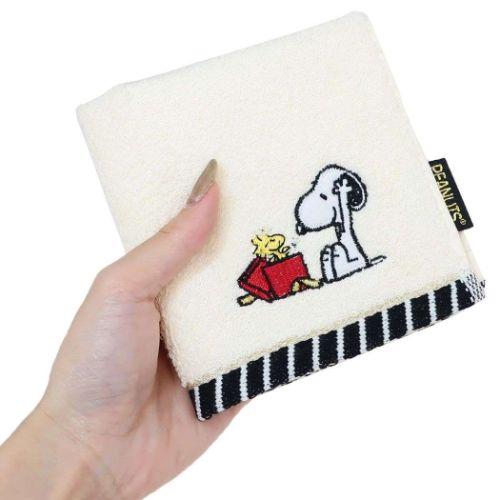 PEANUTS スヌーピー ふわふわイニシャルハンカチタオル ピーナッツ ミニタオル キャラクター - 画像 (3)