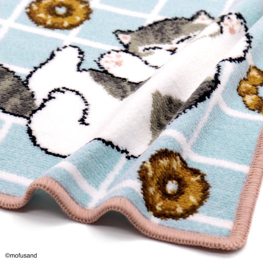 mofusand チェックドーナツ シェニール織タオルハンカチ ギフト プレゼント お祝い 贈り物 タオル美術館 公式 記念品 ハロウィン - 画像 (3)