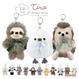 マスコット キーホルダー ストラップ チャーム ぬいぐるみ パンダ 小さめ 可愛い シマエナガ ナマケモノ ハリネズミ プレゼント 子供 ゆうパケット4点まで可