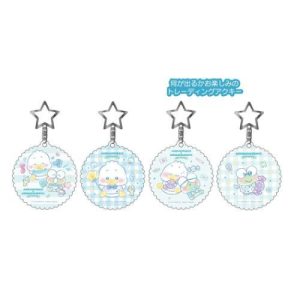 キーリング トレーディングアクリルキーホルダー 全4種の内どれか1個 あひるのペックルxけろけろけろっぴ サンリオ DollyMixぷち ワタナベ コレクション雑貨