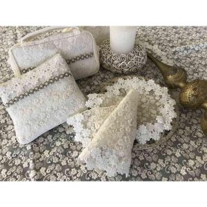 cotton tulle ミニティッシュポーチ レディース 小物入れ 化粧ポーチ コスメ マルチポーチ おしゃれ 可愛い