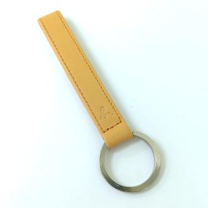 agnes b. アニエスベー キーホルダー キーリング フランス製 黄土カラー