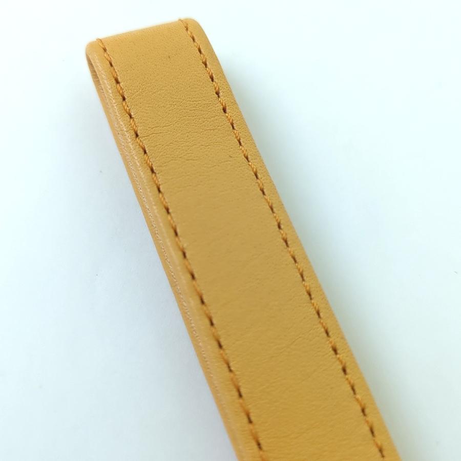 agnes b. アニエスベー キーホルダー キーリング フランス製 黄土カラー - 画像 (3)