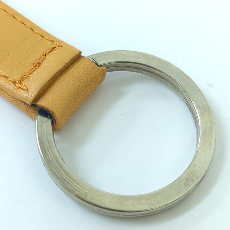 agnes b. アニエスベー キーホルダー キーリング フランス製 黄土カラー - 画像 (6)