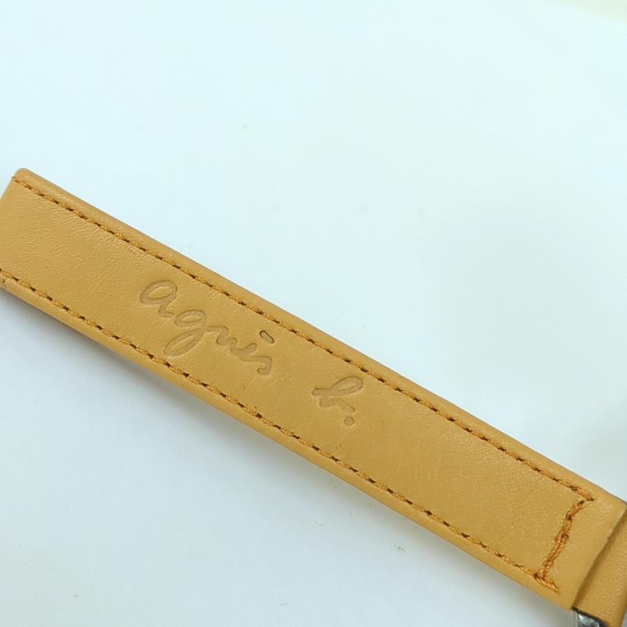 agnes b. アニエスベー キーホルダー キーリング フランス製 黄土カラー - 画像 (9)