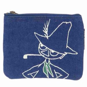 ムーミン デニムティッシュポーチ ミニポーチ スナフキン 北欧 キャラクター