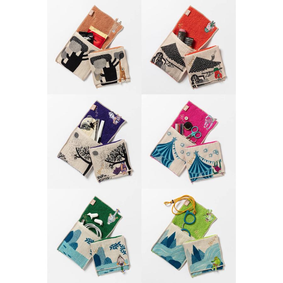 moritaMiW 森田miW ハンカチ ポーチハンカチ ハンカチタオルサイズ 12cm×22cm morita miw (モリタミウ) ギフト メンズ レディース おしゃれ かわいい - 画像 (8)