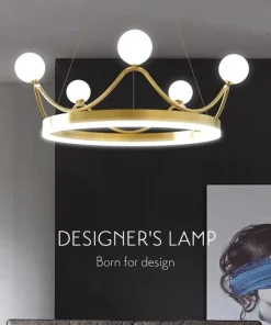 Alternative view of Lustre Couronne LED Luxe Enfants - Collection Éclatante
