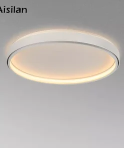 Alternative view of Plafonnier LED Blanc - Modèle Rond