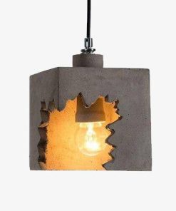 Alternative view of Suspension LED Cubique Grise Loft
